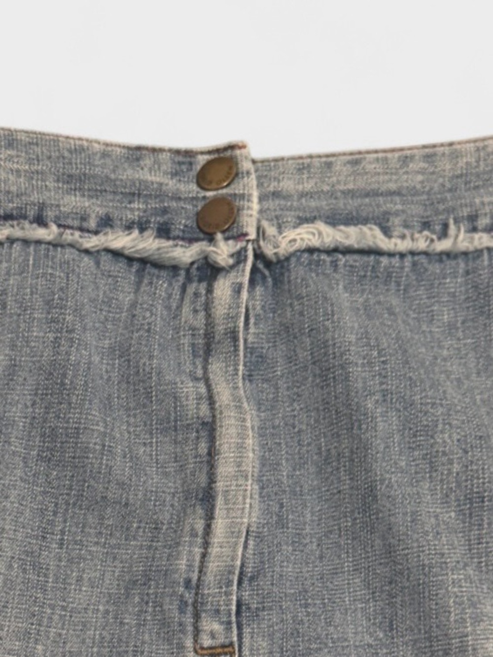 SIGRED OLSEN Vintage Y2K Distressed Denim A-Line Knee-Length Skirt 16W, BOHO - Picture 5 of 11